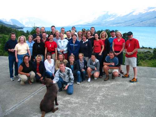 group in Lake Ohau